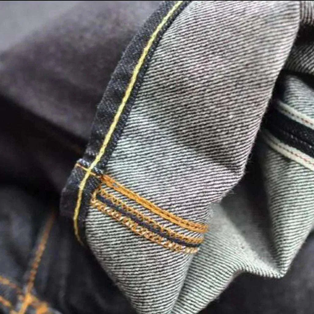 Sanforized selvedge jeans
 for men