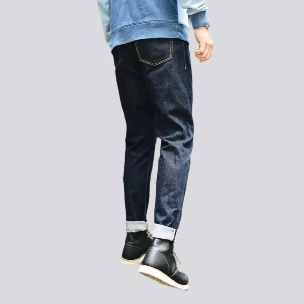 Sanforized selvedge jeans
 for men