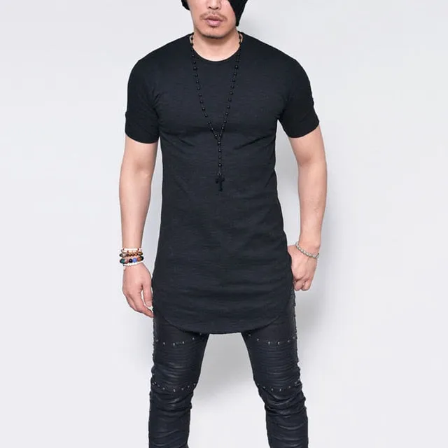 Short sleeve t shirt GRAIN Slub cotton tshirt men