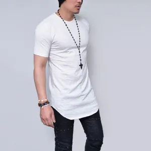 Short sleeve t shirt GRAIN Slub cotton tshirt men