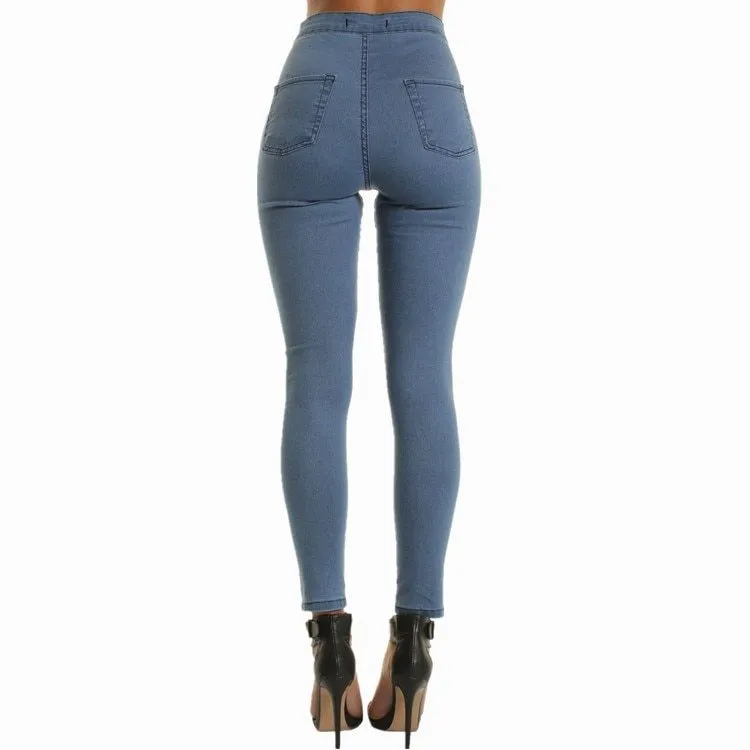 Stretch jeans, thin knees, hole pants