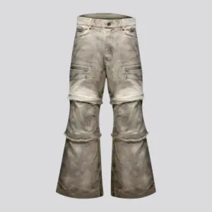 Stylish boho painted baggy jeans for men