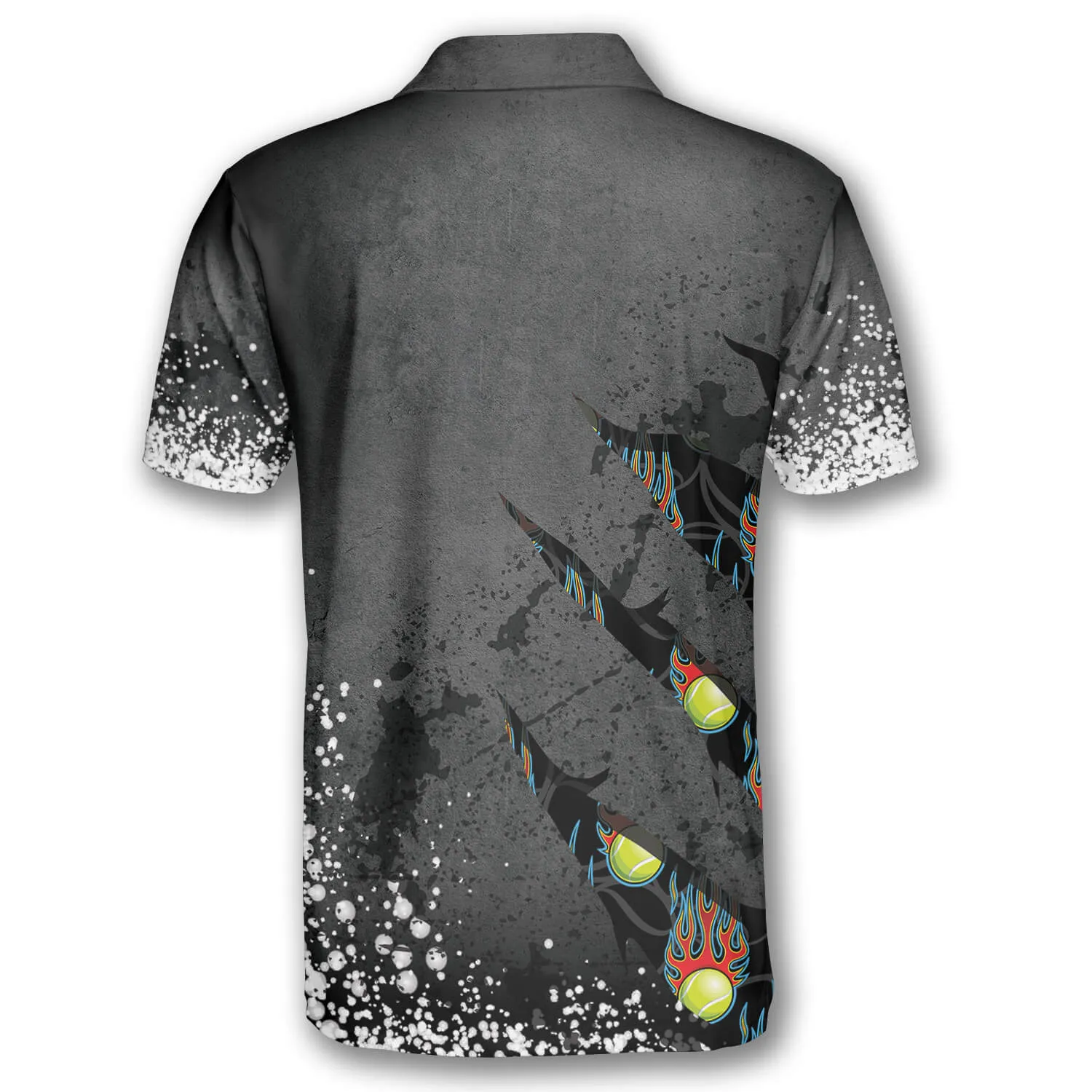 Tennis Paint Splash Custom Tennis Shirts for Men