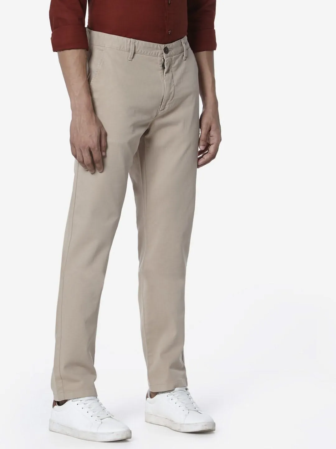 Test of Ascot Beige Relaxed Fit Chinos