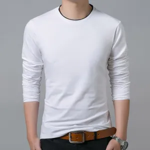 Trendy Street Style Slim Fit Solid Color Long Sleeve Shirt