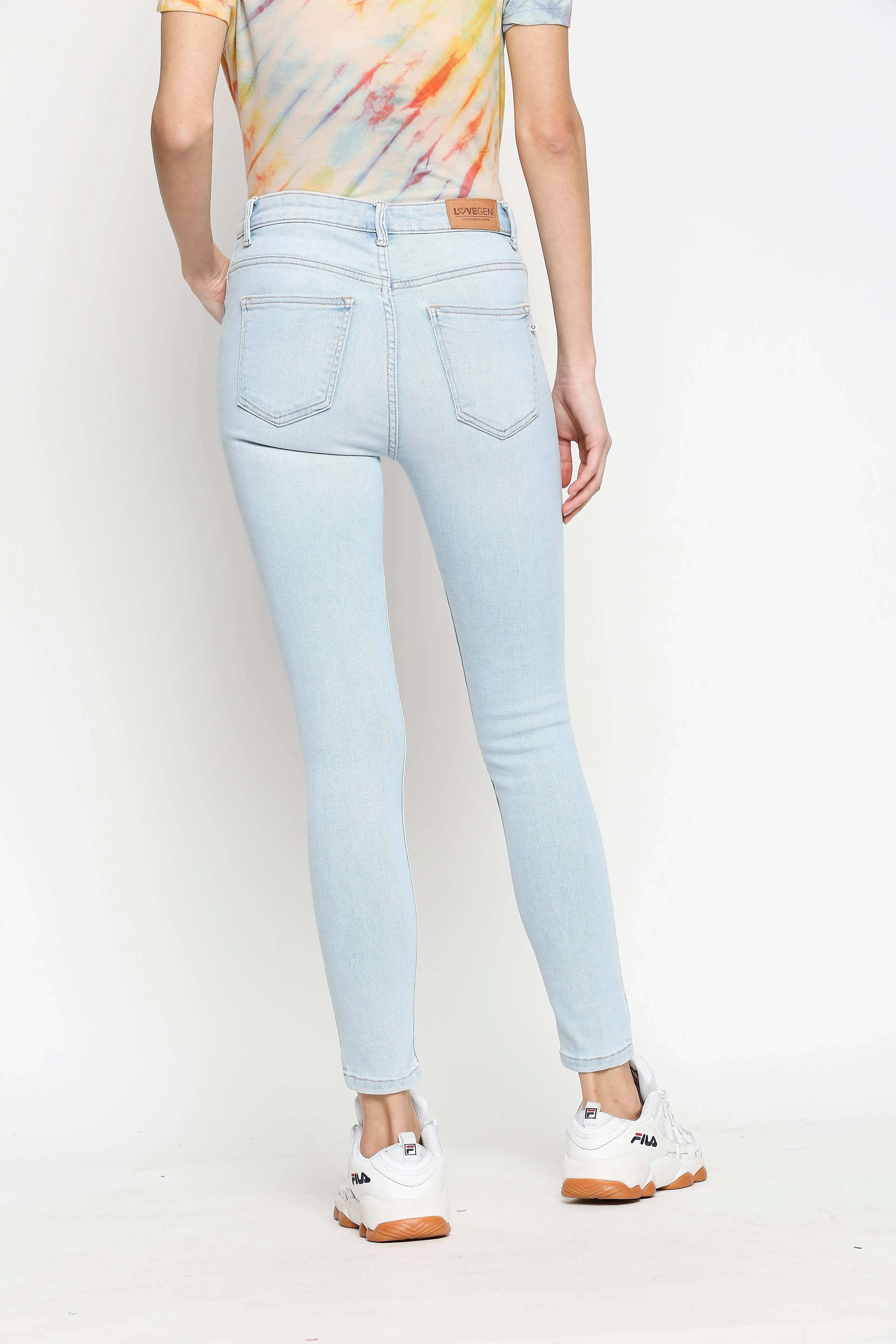 Vienna Highwaist Super Light Blue Skinny Jeans