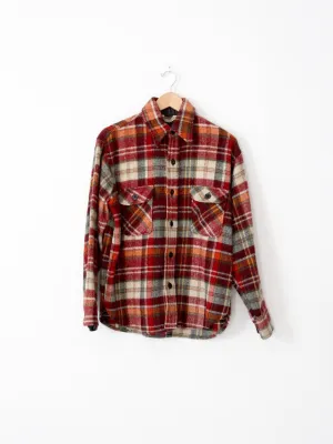 vintage Montgomery Ward plaid shirt jacket