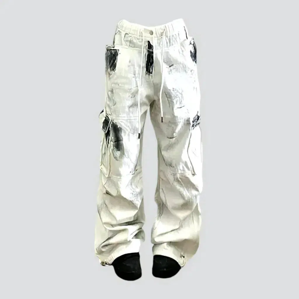 White vintage jeans
 for women