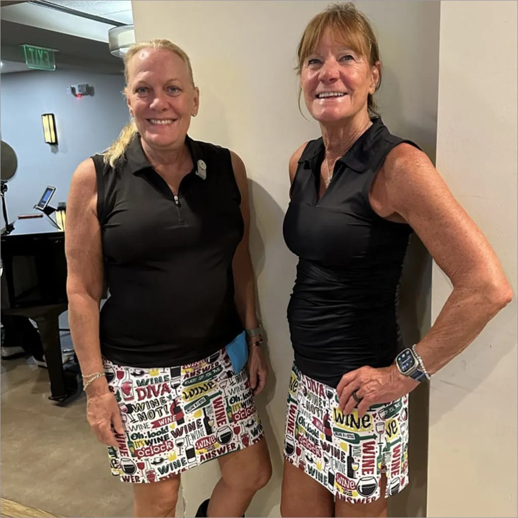 WINE NOT GOLF SKORT