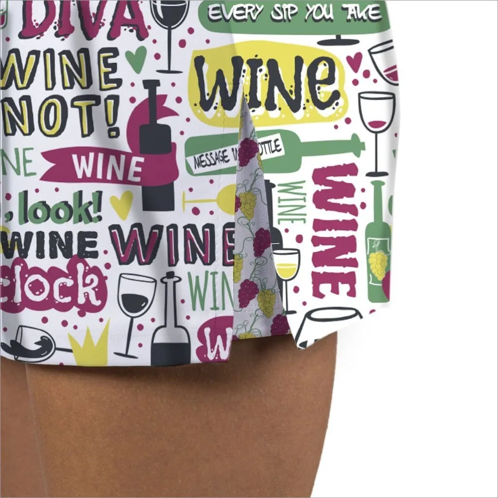 WINE NOT GOLF SKORT