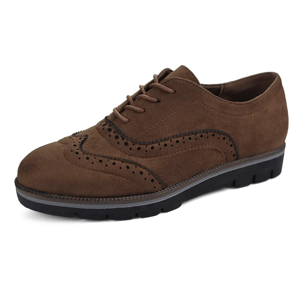 Women Lace Up Oxford Shoes