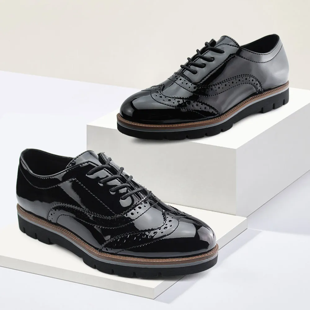 Women Lace Up Oxford Shoes