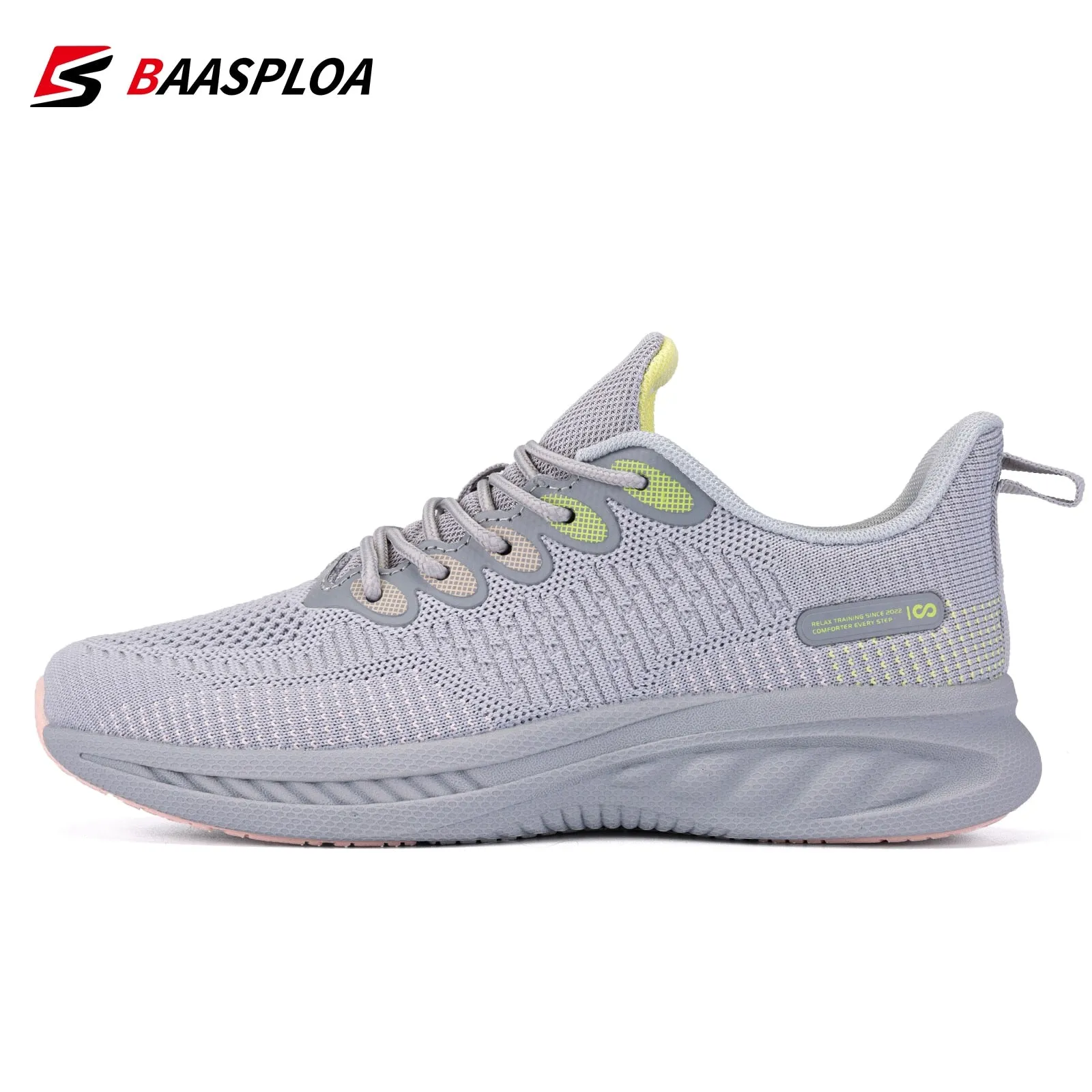 Women's Fashion Sneaker Light Knit Running Shoes Yoga Gym Tennis Sneaker Comfortable Walking Shoes