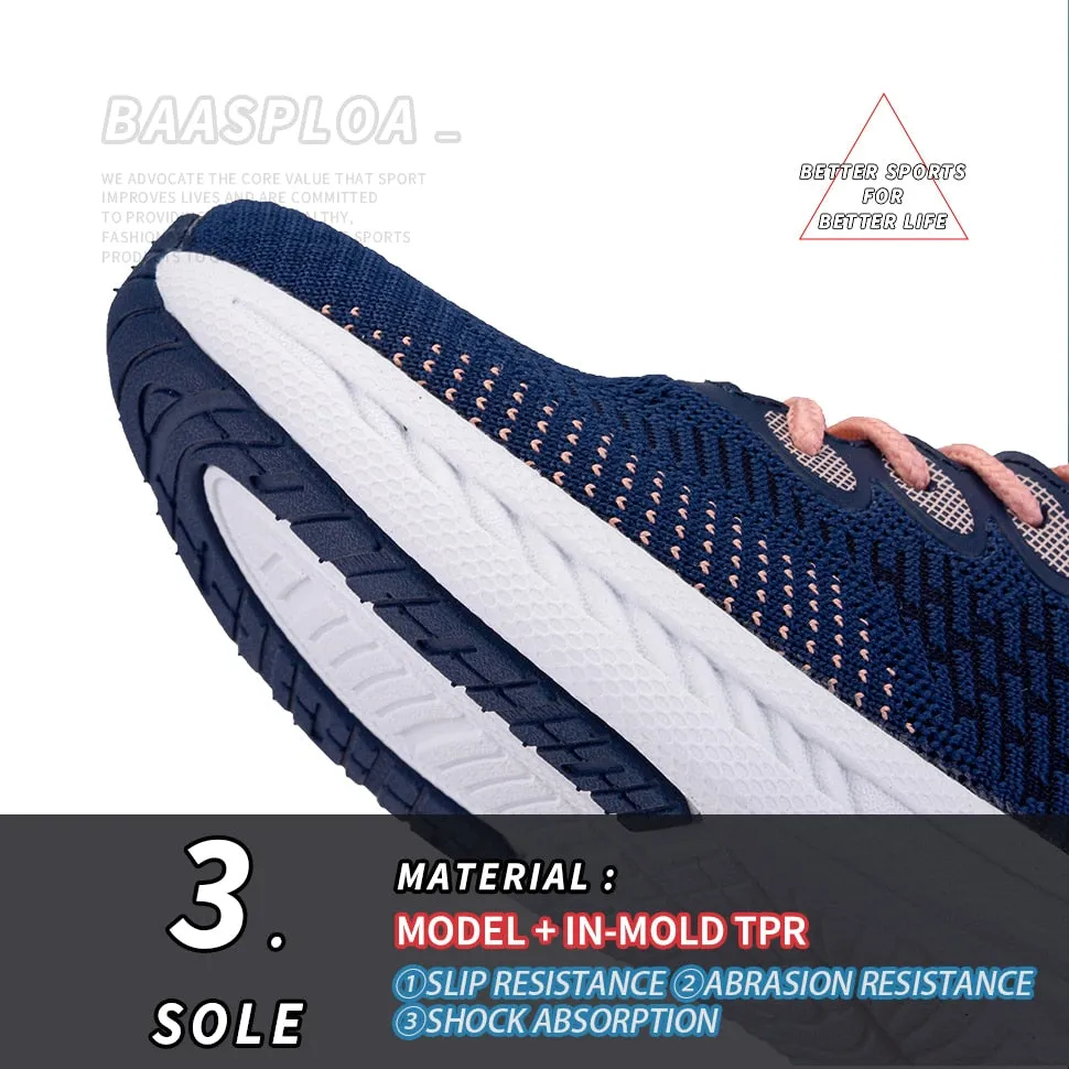 Women's Fashion Sneaker Light Knit Running Shoes Yoga Gym Tennis Sneaker Comfortable Walking Shoes