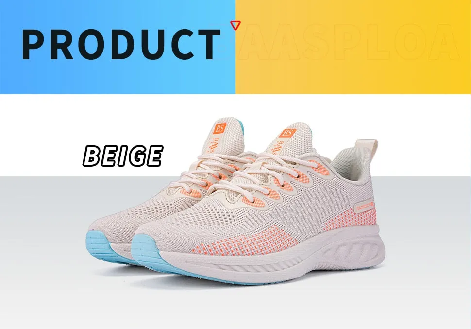 Women's Fashion Sneaker Light Knit Running Shoes Yoga Gym Tennis Sneaker Comfortable Walking Shoes