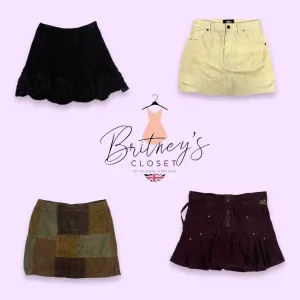 Y2K Corduroy Crush Mini Skirts - 11 Pieces ( BC-11-42 )