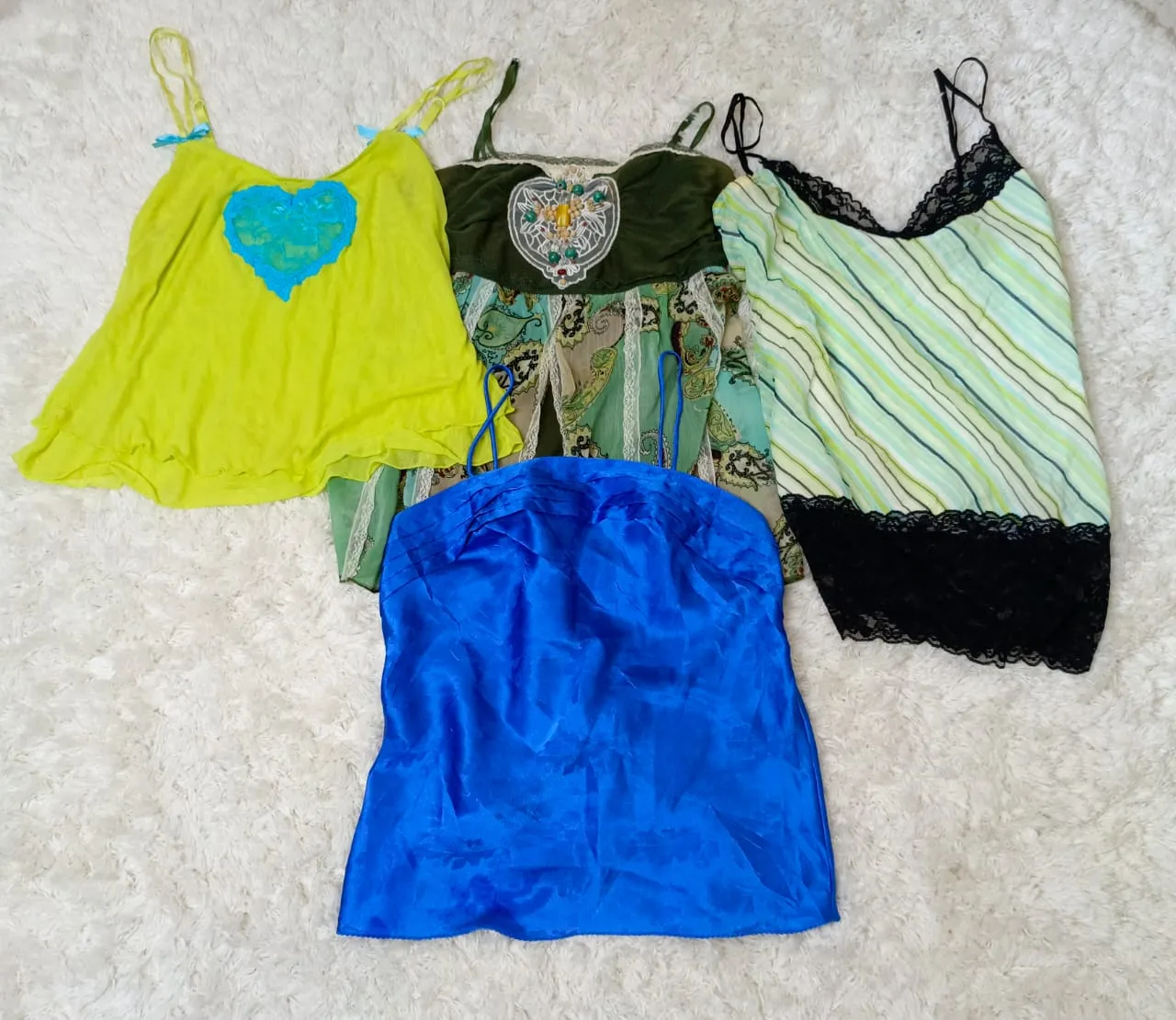 Y2K Mermaid Cami Tops